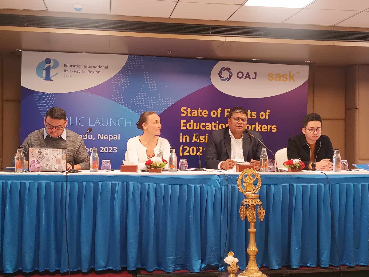 एसियाका शिक्षकको मानवअधिकार र श्रममूल्यकाे अवस्था निराशाजनक